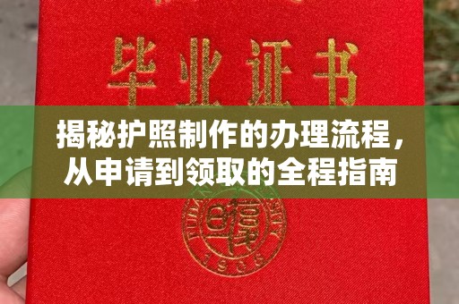 玉溪揭秘护照制作的办理流程，从申请到领取的全程指南